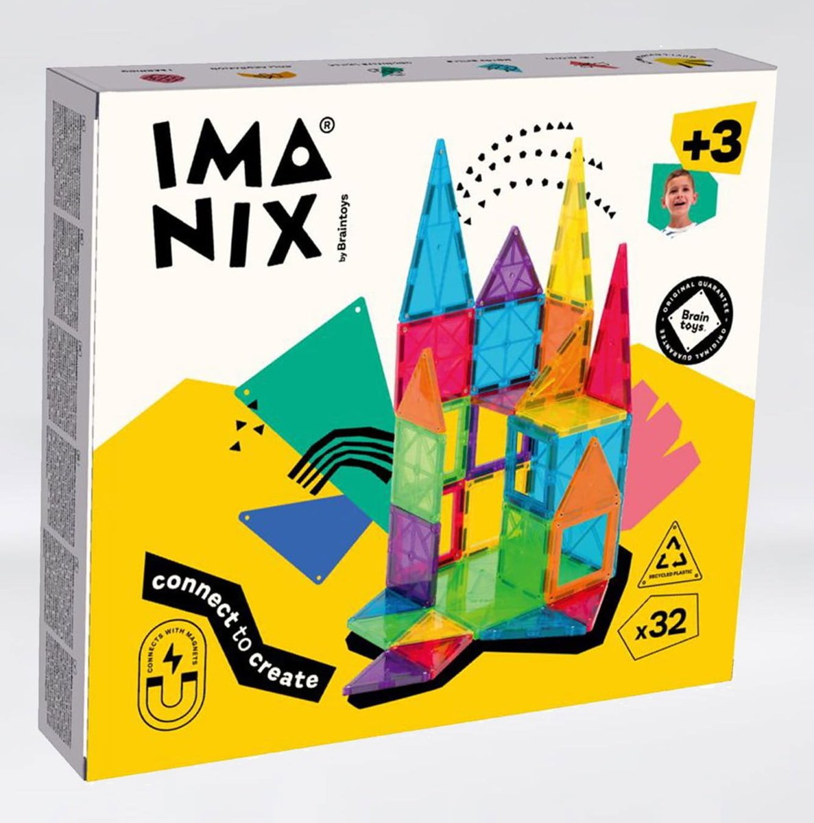 Imanix klocki magnetyczne CLASSIC 32 elem.