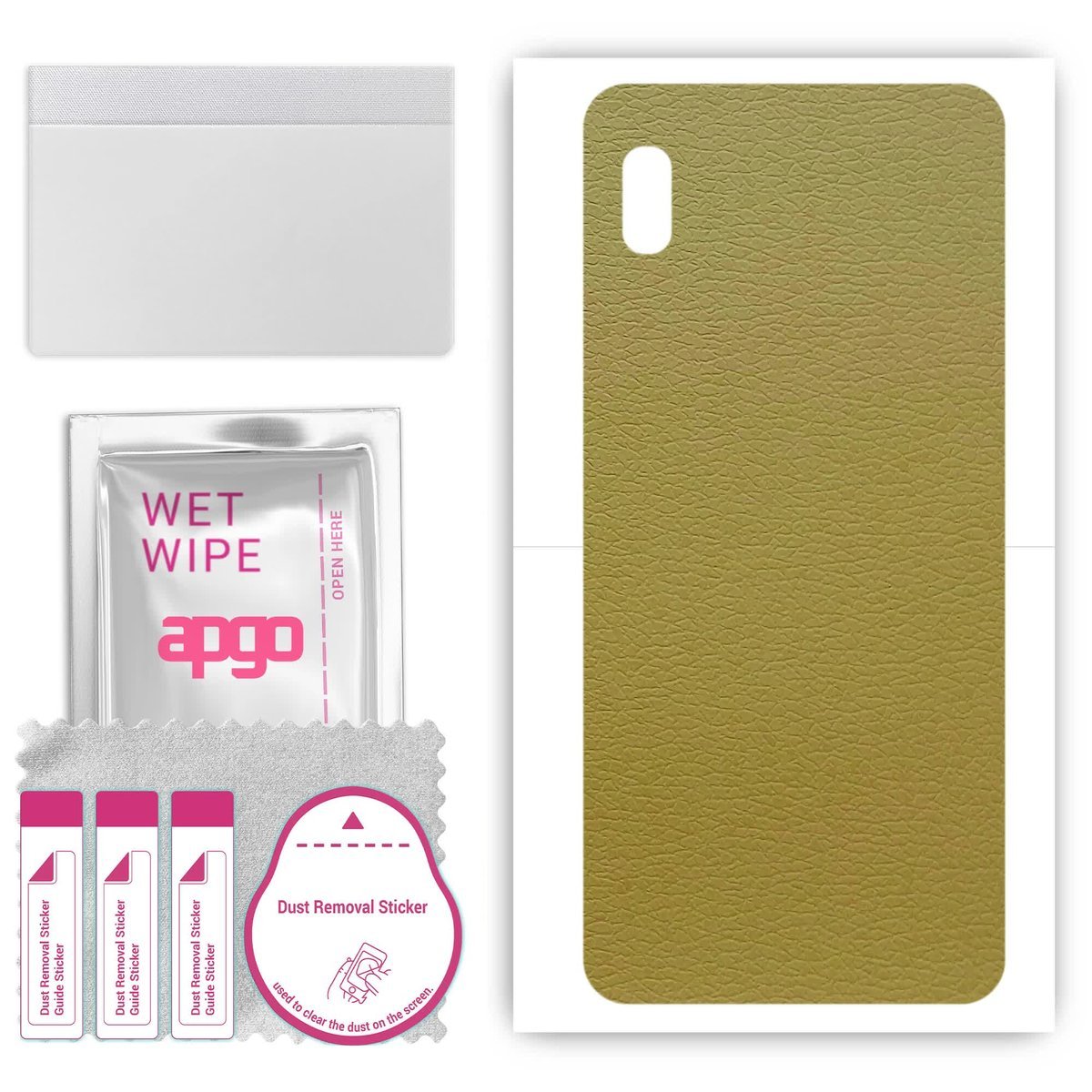 Folia naklejka skórka strukturalna na TYŁ do Samsung Galaxy A10e - Skóra Oliwkowa - apgo SKINS