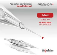 Pozostałe akcesoria kosmetyczne - Moduł/kartridż do makijażu permanentnego (metoda pudrowa) 1-liner 0.30 Powder Technique SECURE - miniaturka - grafika 1