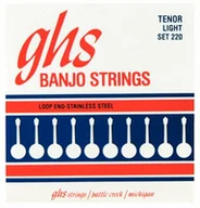 Struny gitarowe  - ghs GHS 220 Light Banjo Stainless Steel (4-String) 220 - miniaturka - grafika 1