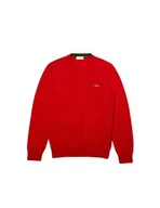 Swetry męskie - Lacoste sweter męski, czerwony, L - miniaturka - grafika 1
