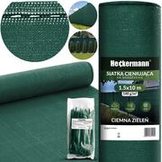 Ogrodzenia - Zestaw Siatka Cieniująca 1,5X10M Heckermann - Zielona + Opaski Zaciskowe Heckermann 100Szt - Zielone - miniaturka - grafika 1
