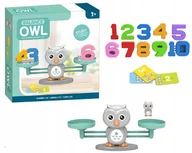 Zabawki interaktywne dla dzieci - NAUKA LICZENIA EDUKACYJNA WAGA SZALKOWA DUŻA SOWA NAUKA PRZEZ ZABAWĘ SOWY - miniaturka - grafika 1