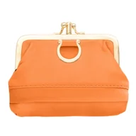 Portfele - Mała Portmonetka Skórzana Kaletnik Pomarańczowa - miniaturka - grafika 1