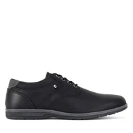 Półbuty męskie - Półbuty Lanetti LINOS2-101 MBS Czarny - miniaturka - grafika 1