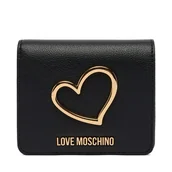 Portfele - Portfel LOVE MOSCHINO JC5506PP1OLQ0000 Czarny - miniaturka - grafika 1