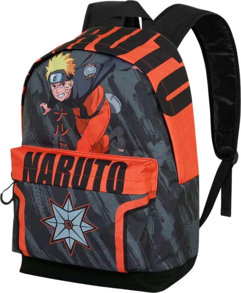 Plecak Jednokomorowy Szkolny Naruto Shuriken Szary 31x44x18 cm