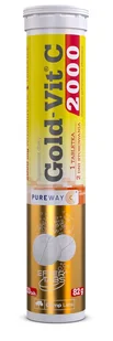 Olimp LABORATORIES Gold-Vit C 2000 smak pomarańczowy 20 tabletek musujących 3840761 - Witaminy i minerały - miniaturka - grafika 1