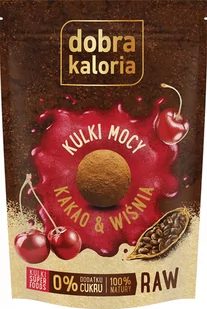 Dobra Kaloria Kulki Mocy na Okrągło Kakao i Wiśnia bez dodatku cukru 65g - - Zdrowa żywność - miniaturka - grafika 1