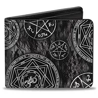 Portfele - Klamra w dół unisex portfel 'Supernatural Devil's Trap' pentagrams szary/czarny/biały dwuskładany, wielobarwny, Jeden rozmiar - miniaturka - grafika 1