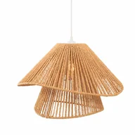 Lampy sufitowe - Sznurkowa lampa wisząca Amalfi P0578 Maxlight zwis pleciona do salonu beżowa - miniaturka - grafika 1