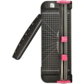 Nożyki biurowe - MAHE Przenośna gilotyna do papieru + 2 ostrza - miniaturka - grafika 1