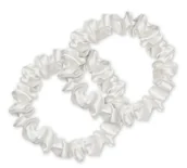 Ozdoby do włosów - Cat & Cat Komplet dwóch jedwabnych gumek Slim Pure Nature - miniaturka - grafika 1