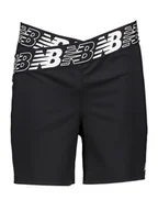 Spodnie sportowe damskie - New Balance Szorty sportowe "Relentless" w kolorze czarnym - miniaturka - grafika 1