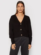 Swetry damskie - Vero Moda Kardigan Lea 10249632 Czarny Regular Fit - miniaturka - grafika 1