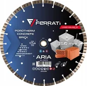 Tarcze do pił - Irwin FERRATI tarcza diamentowa szybka do betonu cegły kostki ARIA 350mm - miniaturka - grafika 1