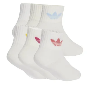 Zestaw 6 par wysokich skarpet dziecięcych adidas Kids Sock 6Pp JC8541 Biały - Skarpetki dla dzieci - miniaturka - grafika 1