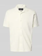 Koszule męskie - Koszula casualowa o kroju regular fit z mieszanki bawełny - miniaturka - grafika 1