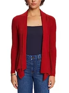 Swetry damskie - ESPRIT Damski kardigan z dzianiny, ciemnoczerwony, S - miniaturka - grafika 1