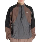 Kurtki męskie - Kurtka męska New Balance MO53206EAS - brązowa - miniaturka - grafika 1