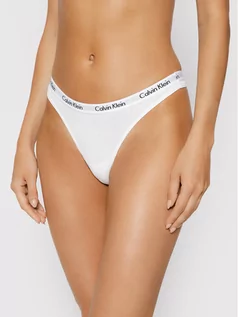 Majtki damskie - Calvin Klein Underwear Stringi 0000D1617E Biały - grafika 1