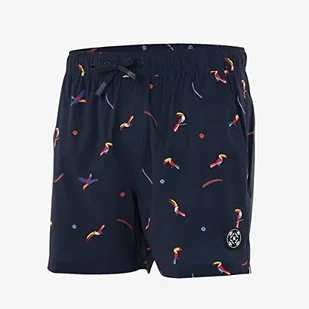 OXBOW Szorty kąpielowe z nadrukiem Toucan Stretch P1VELIKO Deep Marine - Spodenki damskie - miniaturka - grafika 1