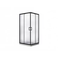 Kabiny prysznicowe - BESCO MKB-90-190-C MODERN BLACK kabina kwadratowa przejrzyste szkło 90 x 90 x 190 - miniaturka - grafika 1