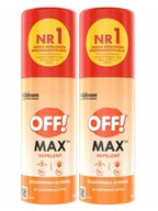 Zwalczanie i odstraszanie szkodników - OFF! Max Repelent w aerozolu przeciwko komarom i kleszczom, dwupak - miniaturka - grafika 1
