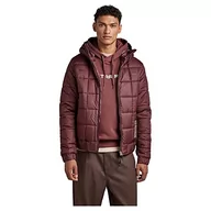 Kurtki męskie - G-STAR RAW Meefic Squared Quilted męska kurtka z kapturem, Fioletowy (Vineyard Wine D22716-b958-d303), M - miniaturka - grafika 1