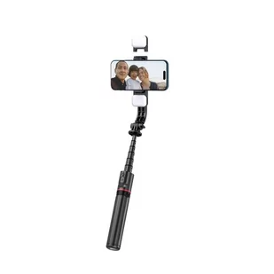 TECH-PROTECT L05S WIRELESS SELFIE STICK TRIPOD & LED LIGHT BLACK - Selfie stick - miniaturka - grafika 4