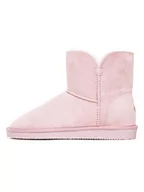 Kozaki damskie - ISLAND BOOT Botki zimowe "Chloe" w kolorze jasnoróżowym - miniaturka - grafika 1