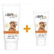 Balsamy i kremy do opalania - beBIO Ewa Chodakowska Zestaw balsamów słonecznych do twarzy i ciała Sun SPF30 + Sun SPF50 150 ml + 75 ml - miniaturka - grafika 1