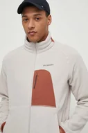 Bluzy męskie - Columbia bluza sportowa Rapid Expedition kolor beżowy gładka - miniaturka - grafika 1