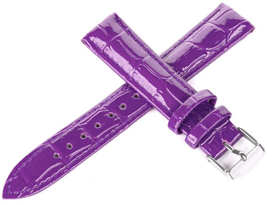 Tekla Skórzany pasek do zegarka Connect C11 20 mm fioletowy .