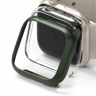 RINGKE Nakładka RINGKE Slim do Apple Watch 7 41 mm Przezroczysty/zielony - Akcesoria do pulsometrów i zegarków sportowych - miniaturka - grafika 1