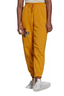 Spodnie damskie Adidas Bambi dresowe joggery żółte-S - Spodnie damskie - miniaturka - grafika 1
