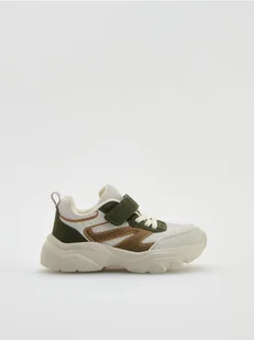 Reserved - Sneakersy na rzepy - złamana biel - Buty dla dziewczynek - miniaturka - grafika 1