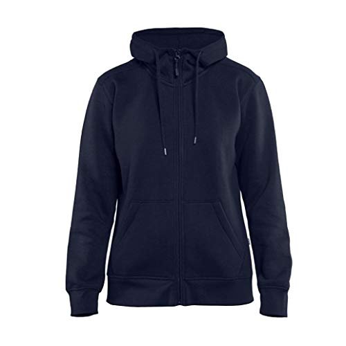 Blakläder 339510488800S damska bluza z kapturem rozmiar S z pełnym zamkiem błyskawicznym w granatowym, S