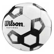 Piłka nożna - Piłka nożna Wilson Pentagon SB BL biało-czarna WTE8527XB05 - rozmiar piłek - 5 - miniaturka - grafika 1