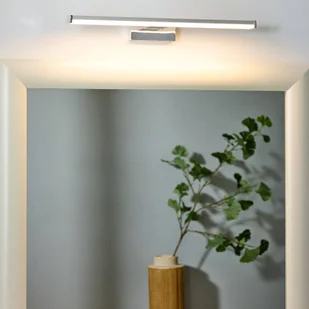 Lucide lucide Onno-lampa ścienna łazienka-LED-1 X 8 W 3000 K-IP44-matowy chrom, aluminium, zintegrowane, 8 W, satynowa chromowana, 40 x 12 x 4 cm 79297/08/12 - Lampy ścienne - miniaturka - grafika 2