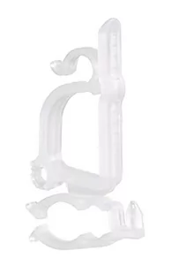 Riffelmacher 14348 - Uchwyt Na Rynnę Dachową Z Tworzywa Sztucznego, Biały, Średnica 6 Cm, 10 Sztuk W Woreczku, Dekoracja, Uchwyt Na Łańcuchy Świetln.. - Oświetlenie świąteczne - miniaturka - grafika 1