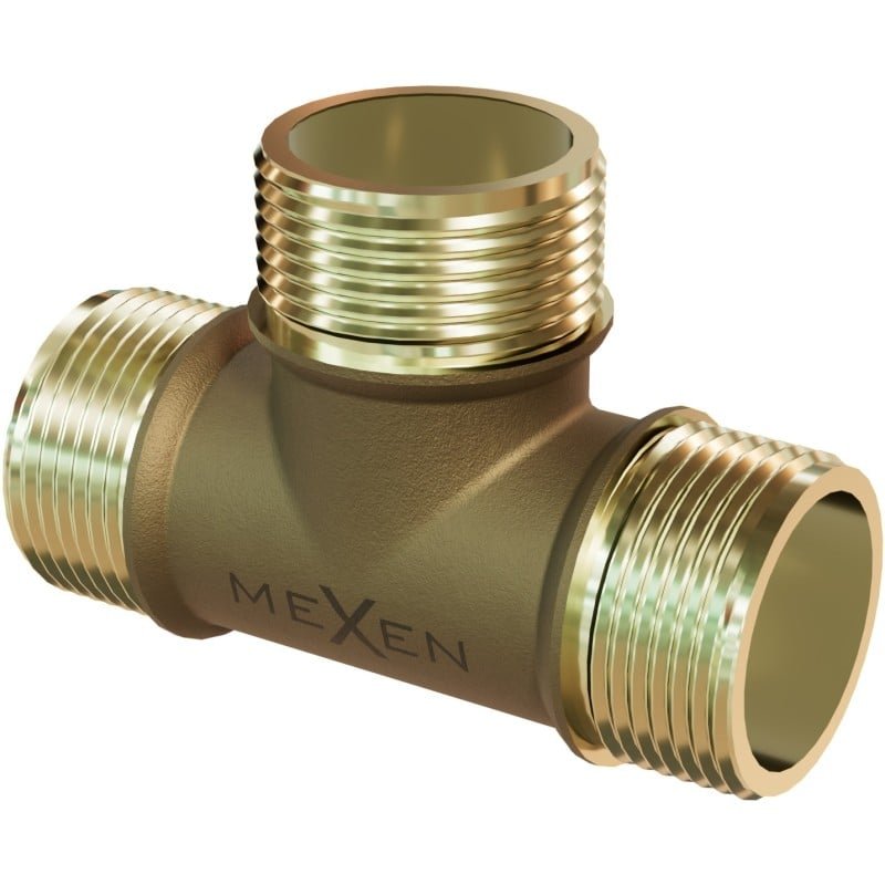 Mexen BRASS trójnik mosiężny 1/2 GZ x 1/2 GZ x 1/2 GZ - W97411-121212