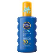 Balsamy i kremy do opalania - Nivea SUN Nawilżający spray na słońce dzieci SPF30 NIV-00048 - miniaturka - grafika 1