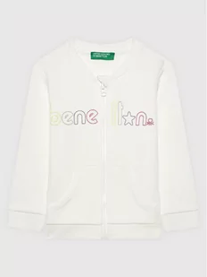 Benetton United Colors Of Bluza 3J70C5978 Biały Regular Fit - Bluzy dla chłopców - miniaturka - grafika 1