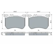 Klocki hamulcowe - Klocki hamulcowe - komplet BOSCH 0 986 494 985 - miniaturka - grafika 1