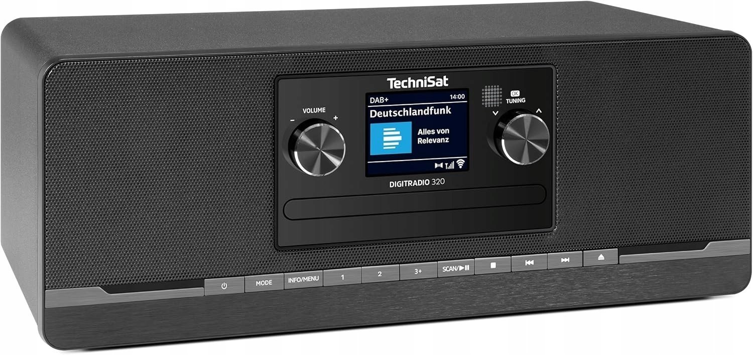 TechniSat Digitradio 320 Radio Cyfrowe DAB+ CD Bluetooth USB 2x5W RMS
