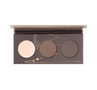 Akcesoria i kosmetyki do stylizacji brwi - HEAN - BROW PALETTE WITH FIXING WAX - Paletka do stylizacji brwi z woskiem utrwalającym - SET 01 - BLOND / BROWN - 6 g - miniaturka - grafika 1