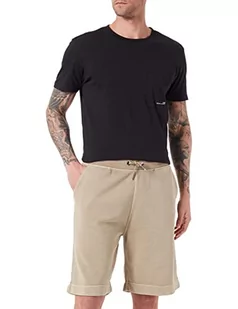 BOSS Męskie spodnie z dżerseju Sefadebasic, Średni beż 263, S - Spodenki męskie - miniaturka - grafika 1