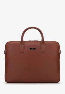 Torba na laptopa 11’’/12’’ skórzana klasyczna brązowa - Torby na laptopy - miniaturka - grafika 1