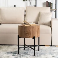 Ławy i stoliki kawowe - Stolik Kawowy CEVES 39,5 cm Dąb Nowoczesny Loft - miniaturka - grafika 1